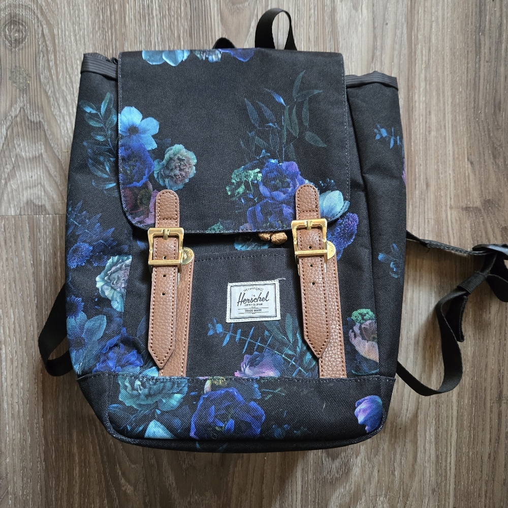 Herschel Supply Company Black Floral Women's Backpack
